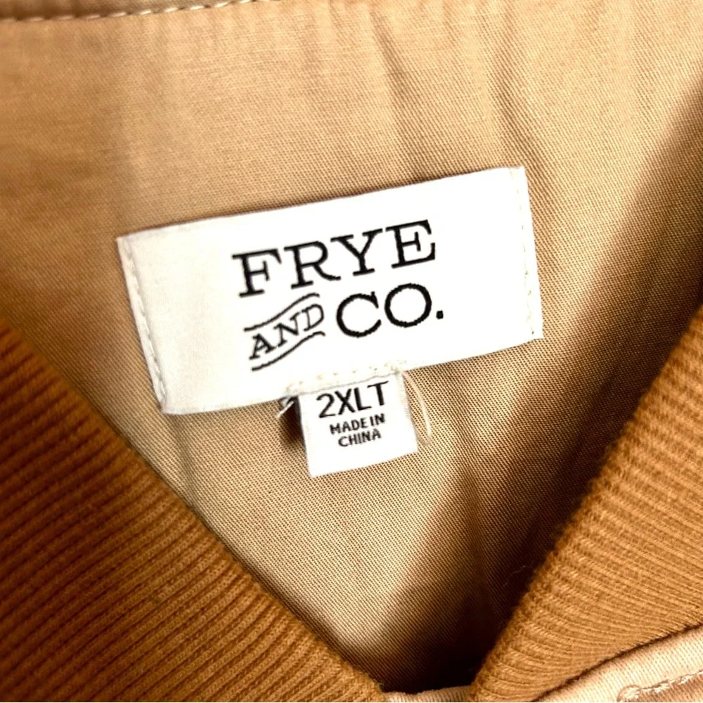 Frye and Co Men’s Tan Quilted Vest 2XLT NWOT